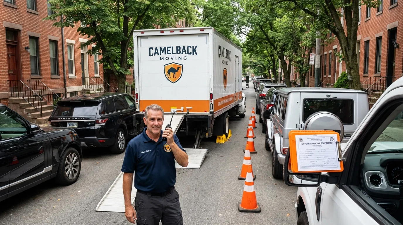 City street loading permit setup in Watkins Glen, NY